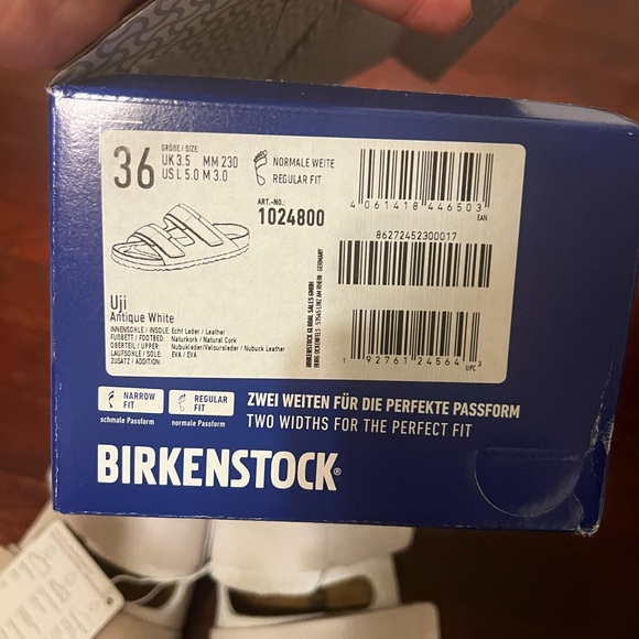 Birkenstock Uji sandal antique white size 36 normal width, NWT women’s 6 - 7.5 - Picture 3 of 12